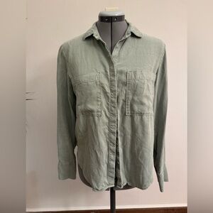 Anthropologie Cloth & Stone Sage Button Down Shirt